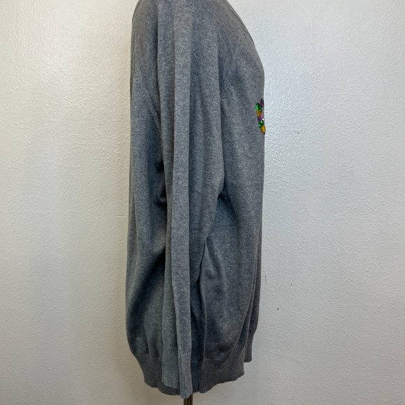 NWT Torrid Gray Cheers Sequin Raglan Sleeve Pullover Sweater Womens Size 4/26 - Picture 6 of 8